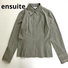 ensuite プリーツ付き シャツ