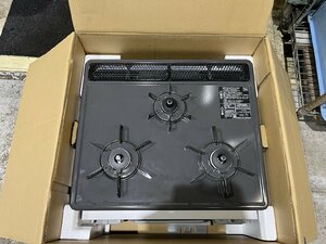 未使用品 リンナイ RB32AM5H2SW R31M5HSW グリル付三口ガス ビルトインコンロ ガスコンロ 水無し片面焼きグリル 2022年12月製 都市ガス