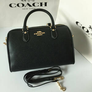 1円～コーチCOACHバッグ CH282ブラック ショルダーバッグ ハンドバッグ クロスボディ 斜め掛け レディース2WAYバッグ アウトレット品 