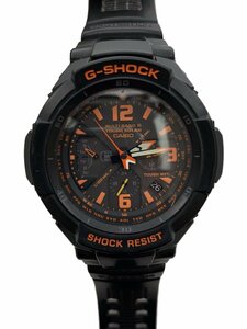 CASIO◆ソーラー腕時計・G-SHOCK/アナログ/ラバー/BLK/GW-3000B-1AJF