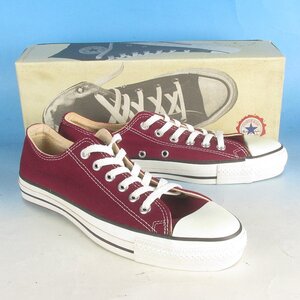 LYF16352 CONVERSE コンバース 90s オールスター LOW USA製 スニーカー デッドストック マルーン US 7 1/2 /26cm