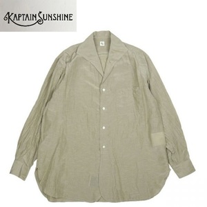 KAPTAIN SUNSHINE キャプテンサンシャイン ロングスリーブ シャツ KS20SSH03 KHAKI 36 S