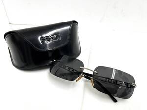 ♪FENDI フェンディ ロゴ FS327R 60□14 045 120 サングラス シルバー系 ケース＆クロス付き イタリア 自宅保管品♪