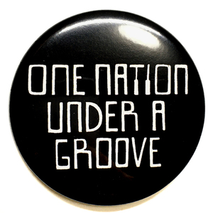 デカ缶バッジ 58mm Funkadelic One Nation Under a Groove Parliament George Clinton ファンカデリック P-Funk