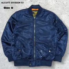 ALCOTTDIVISION53フライトジャケットMA-1ミリタリーボロ短丈M