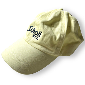 新品 Schott ショット COTTON TWILL CAP ロゴ 刺繍 ローキャップ コットン ツイルキャップ 3119057 帽子 アメカジ ◆B1389a