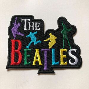 ＊レア＊ THE BEATLES ザビートルズ　ロゴ刺繍 アイロンワッペン パッチ 