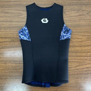 1円 在庫処分 ウェットスーツ ベスト 新品 2022モデル BE WET 正規品 男性用 OCEAN 2mm VEST Lサイズ