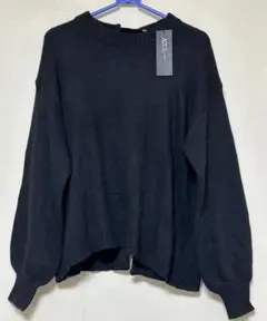 新品　バックリボンAZUL by moussy ブラックニットセーター