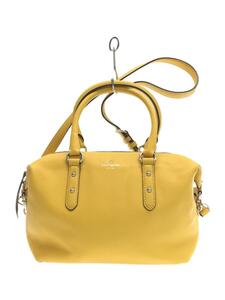 kate spade new york◆ショルダーバッグ/牛革/YLW