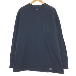 古着 ディッキーズ Dickies 無地ポケットロングTシャツ ロンT メンズXL相当 /eaa437648