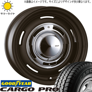 165/80R14 サマータイヤホイールセット タウンエース etc (GOODYEAR CRAGOPRO & DEAN CrossCountry 5穴 114.3)