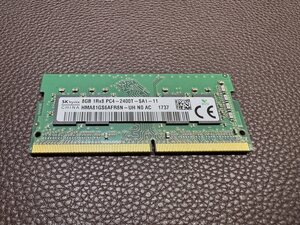 SK hynix 8gb 1rx8 pc4-2400t-sa1-11 DELL XPS15 メモリ