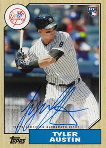 【タイラー・オースティン】ルーキー 直筆サインカード 横浜DeNAベイスターズ 2017 TOPPS SERIES ONE TYLER AUSTIN AUTO #検索 BBM EPOCH