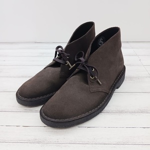 美品 クラークス Clarks ワラビーブーツ チャッカブーツ ブラウン スウェード ブラウン 61282658