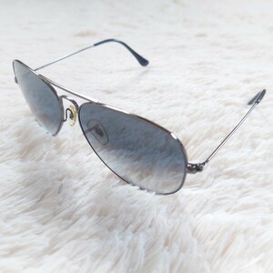 1円〜 RayBan レイバン サングラス ティアドロップ AVIATOR アビエーターラージメタル ブルーレンズ シルバー RB3025 004/32 定番 人気No.1