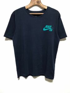 [送料無料]NIKE SB/ナイキエスビー/SKATEBOARDING/スケートボーディング/DRI-FIT/ドライフィット/ロゴTシャツ/ネイビー/Mサイズ