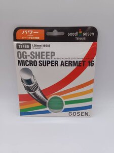 【8個セット】GOSEN TENNIS TS460 オージー・シープ　ミクロスーパーアーメット 16 ホワイト