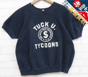 8T6485/チャンピオン TUCK U TYCOONS 半袖ラグランスウェット C中ランタグ Champion ビンテージ