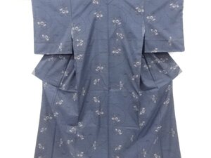 ys7091259; 宗sou 未使用品　花唐草模様織り出し本場泥大島紬着物(5マルキ)【リサイクル】【着】