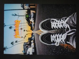 A4 額付き ポスター スラッシャー THRASHER スケートボード VANS スニーカー ストリート 写真 カリフォルニア USA