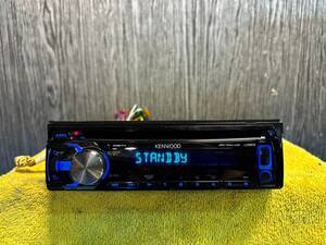 ☆KENWOOD ケンウッド CDデッキ U383 1DIN フロントUSB・AUX☆092411M