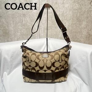 COACH コーチ　シグネチャー柄ショルダーバッグ F77149　中古