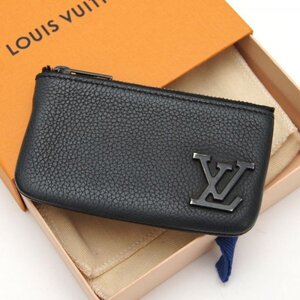 【現行 美品】 ルイヴィトン Louis Vuitton アエログラム ポシェットクレ コインケース キーケース カードケース レザー メンズ定価約7万