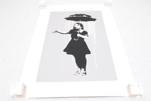 希少 WCP Banksy バンクシー NOLA WHITE RAIN リプロダクション シルクスクリーン プリント 現代アート 限定品