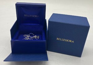 ●美品　ベルシオラ BELLESIORA　K18WG K18　ネックレス　ダイヤ0.03ct