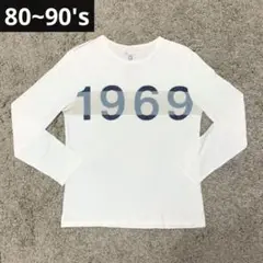 80~90s OLD GAP 1969長袖Tシャツ ロンＴy2kヴィンテージ古着