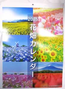 送料無料【 花畑 壁掛けカレンダー 2025年 】A3 フラワー 花 景色 壁掛け カレンダー