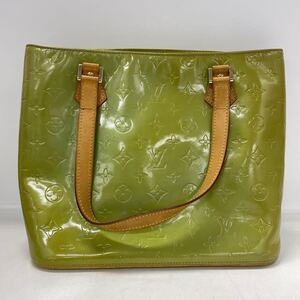 【1U30】 1円スタート LOUIS VUITTON / TH0998 ルイヴィトン モノグラムヴェルニ ヒューストン トートバッグ ハンドバッグ グリーン