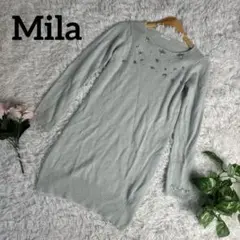 Mila ワンピース　ブルー　Fサイズ　人気　おしゃれ