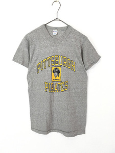 レディース 古着 80s USA製 Champion MLB PITTSBURGH PIRATES パイレーツ Tシャツ M 古着