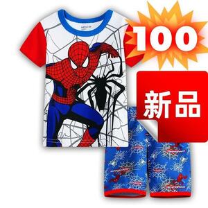 スパイダーマン パジャマ 子供服 セット キッズ 半袖 春夏 100cm