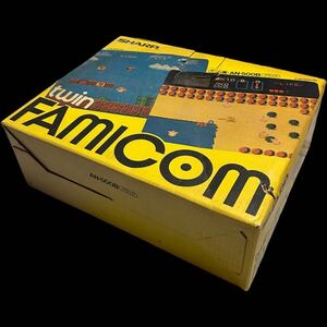 シャープ SHARP ツインファミコン twin FAMICOM AN-500B ブラック 本体 コントローラー ACアダプター 通電確認済 動作未確認