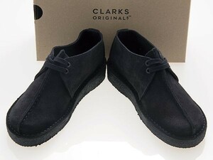 新品/CLARKS ORIGINALS/クラークス/DESERT TREK/ウィメンズ デザートトレック/BLACK SUEDE/ブラック スエード/黒/26165566/22.5cm