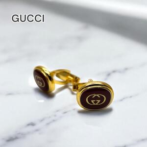 GUCCI カフス ヴィンテージ エンブレム レッド