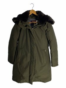 Woolrich◆ロングダウンジャケット/XS/コットン/KHK/WWCPS2375/BOWBRIDGE