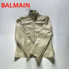 BALMAIN ライダースジャケット　カーキ