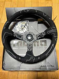 momo ウルトラ　ステアリング　汎用　社外　モモ　ブラック　エディション　ULTRA BLACK EDITION ディープコーン