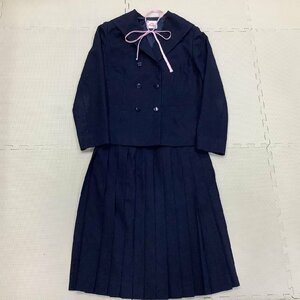 I893/Y(中古)山形県 山形市立 第三中学校 女子制服3点 /指定/大きめ/175A/W78/丈67/セーラーブレザー/スカート/リボン/冬/学生服/卒業生品