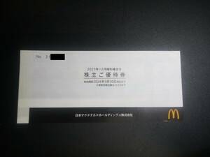 マクドナルド　株主優待券　期限短いです