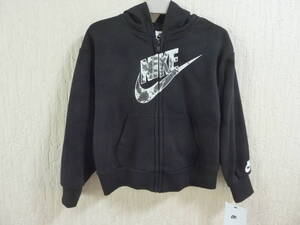 ★NIKE【ナイキ】★クラウドウォッシュ フルジップ スウェットパーカー☆キッズジュニアサイズ100★ブラック★新品未使用タグ付★