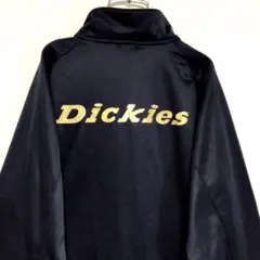 Dickies バックプリント 裏起毛 ジャージ ブルゾン 紺 大きめ LL