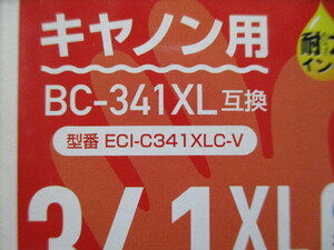 E286-1杉　インクカートリッジ　リサイクル商品　キャノン用　BC-341XL　未使用　（E－下）