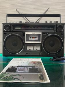 整備品Sanyo サンヨー MR-9600 ラジカセ ラジオ　昭和レトロ 希少品 AM FM