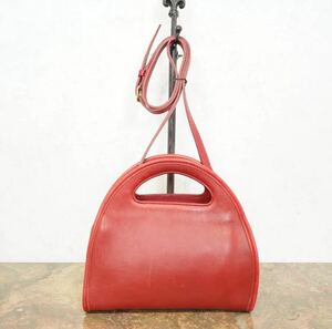 OLD COACH HALF MOON LEATHER 2WAY SHOULDER BAG MADE IN USA/オールドコーチハーフムーン型レザー2wayショルダーバッグ