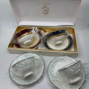 Noritake　ノリタケ カップ＆ソーサー HEMINGWAY ヘミングウェイ　フェアモント　各２客　箱入り未使用保管品